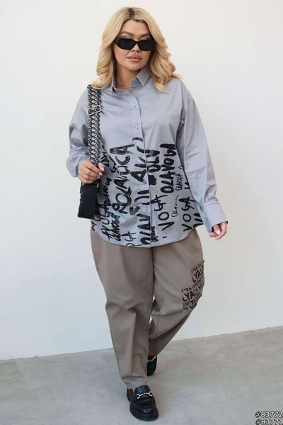 Р. 48-58 Стильні жіночі джинси baggy (код 351) великих розмірів 351 фото
