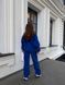 Стильный спортивный костюм из турецкой тринитки пенье на флисе с кулисками, one size (арт. 737-757) 737-757 фото 8