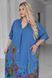 Р. 54-64 Женское летнее платье-трапеция в цветочный принт (код 2040) батал, Италия 29-2040 фото 3