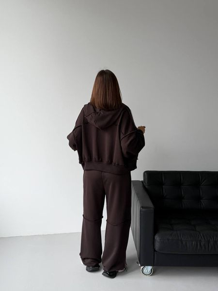 Жіночий спортивний костюм з якісної тринитки із зіп-кофтою, one size (арт. 116-665) 116-665 фото