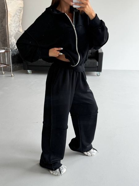 Жіночий спортивний костюм з якісної тринитки із зіп-кофтою, one size (арт. 116-665) 116-665 фото