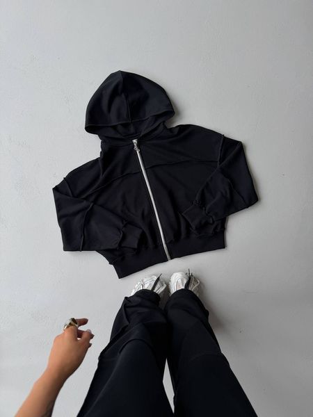 Жіночий спортивний костюм з якісної тринитки із зіп-кофтою, one size (арт. 116-665) 116-665 фото