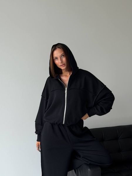 Жіночий спортивний костюм з якісної тринитки із зіп-кофтою, one size (арт. 116-665) 116-665 фото