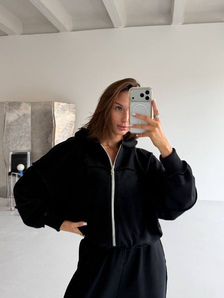 Жіночий спортивний костюм з якісної тринитки із зіп-кофтою, one size (арт. 116-665) 116-665 фото