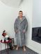 Р. 42-60 Длинный махровый халат с тапочками для женщин и мужчин 831028 фото