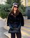 Эко-шуба из искусственной норки с рукавами 3/4, полубатал (арт. 29-7557) 29-7557 фото 8