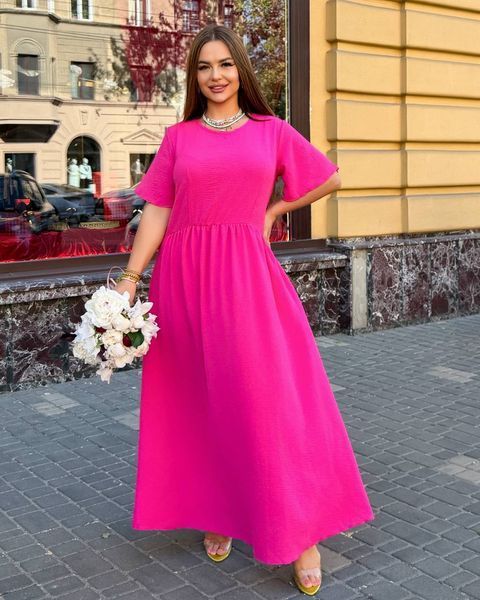 Женское летнее свободное платье макси в стиле бохо, большие размеры (арт. 1374-1031) 1374-1031 фото